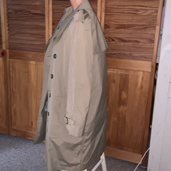 London Fog Maincoats trench coat double breasted with fleece liner 36 SHORT TAN - Picture 3 of 14